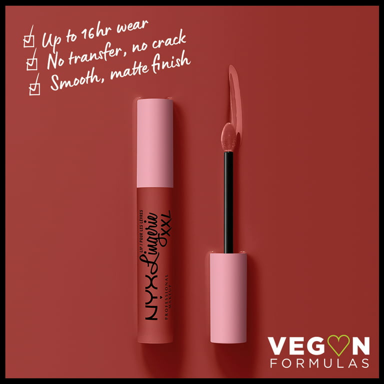 NYX Professional Makeup Lip Lingerie XXL Liquid Lipstick, Warm Up, 0.13 fl.  oz. 