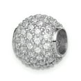 thumbnail image 1 of 925 Sterling Silver Cubic Zirconia Cz Bead Floating Open Chain Slide Pendant Necklace Charm, 1 of 6