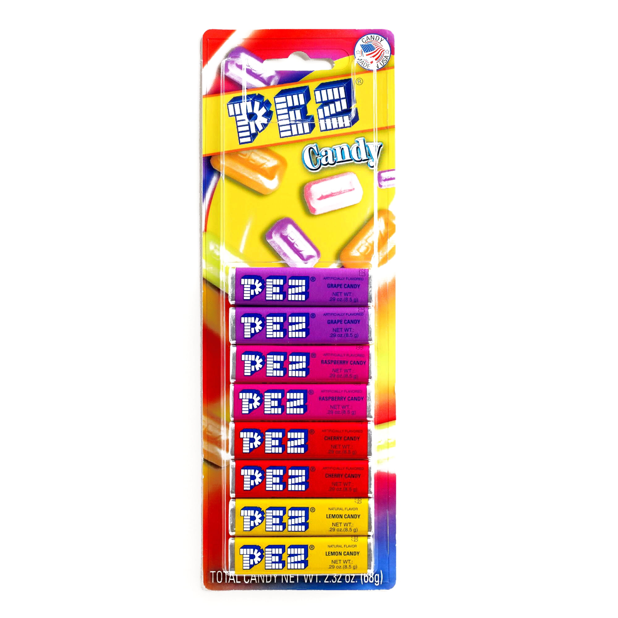 Pez Fruit Refill Candy 8 Pack 	2.9 oz each (2 Items Per Order)