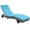 Sky Blue, variant on Resenkos Chaise Lounger With 5-Level Backrest Adjustment, Cushioned Patio Sun Lounger, Easy-Moving Wheels, PE Rattan, Mixed-Gray