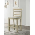 thumbnail image 7 of Cream Counter Height 5PC Dining Set | Square Wood Table & Upholstered Chairs | Contemporary Style for Dining Room | Seats 4 | 35.4"W | Rustic Transitional, 7 of 7