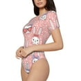 thumbnail image 2 of Naloa Girl Rabbit Women's Short-Sleeved Onesie, One-Piece Swimsuit for Parties, dates, clubs - Large, 2 of 9