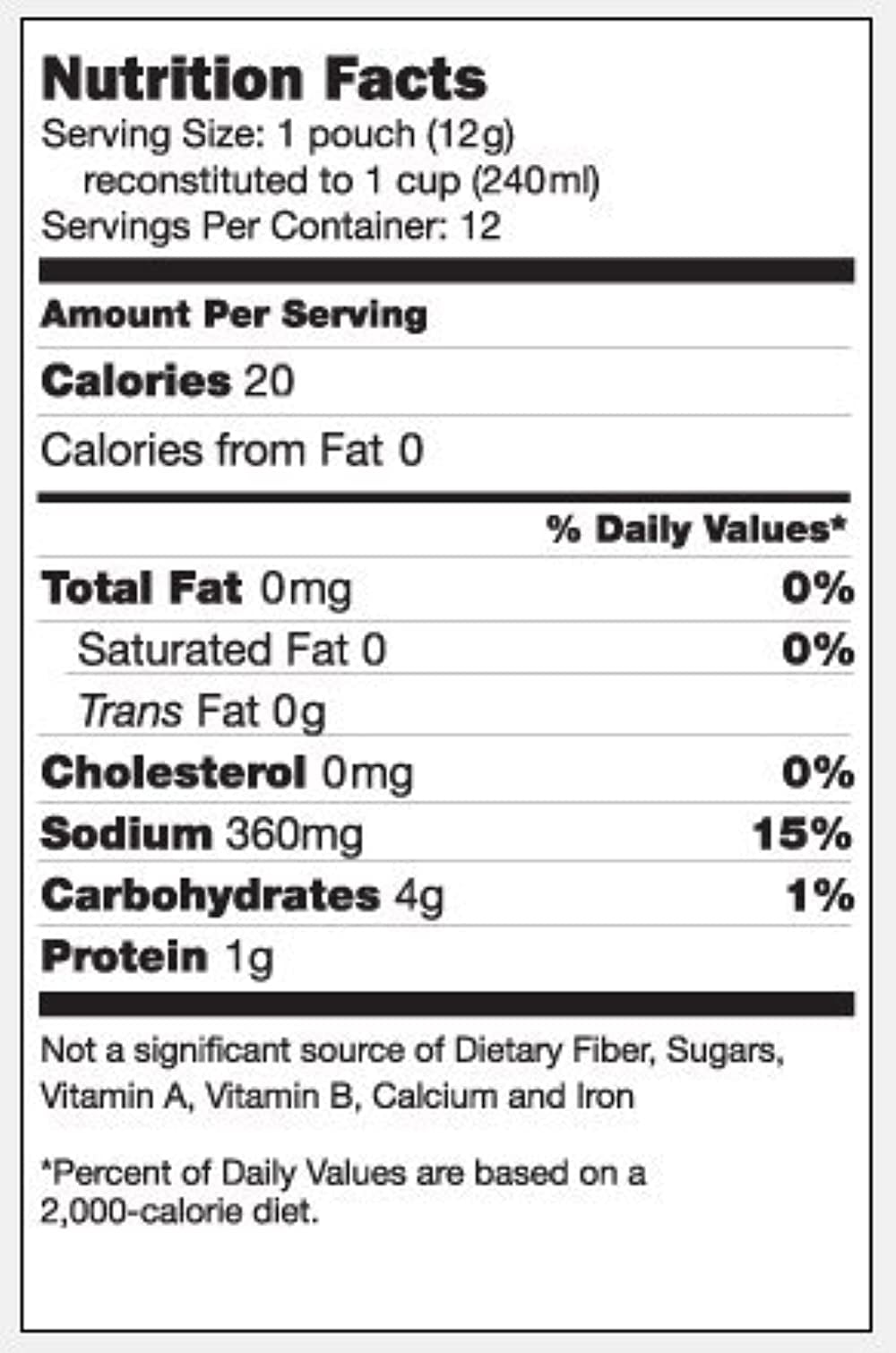 (Price/Case)Savory Choice 31112 Vegetable Broth Concentrate Sachets, 9.