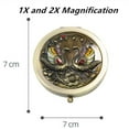 thumbnail image 2 of 20X Magnifying Mirror, 3.5 Inch Magnifying Makeup Mirror with Suction Cup and Tweezers Portable Travel Makeup Mirror for Makeup Eye Makeup Eyelashes, 2 of 5