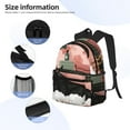 thumbnail image 3 of Vsdgher Black Cat Pink Bathroom Unisex Large Capacity Bookbag, Schoolbag, Casual Daypack for High School, College, Teens, Travel, Work, 3 of 6