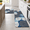 Multi-blue-17.3" x 47 "+ 17.3" x 29 "--0.47 inches, variant on Kimode Anti Kitchen Mats 2mat For Floor Cushioned