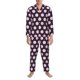 thumbnail image 3 of Fotbe Pink Groovy Disco Ball Pijama de Hombre con Estampado de Manga Larga, Conjunto de 2 Piezas, Ropa de Dormir Suave y Cómoda con Bolsillos-XX-Large, 3 of 7