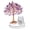 Purple, variant on XIUDA Small Urns for Human Ashes Keepsake, Purple Stainless Steel Mini Urn with Amethyst Crystal Tree -Decoration Butterfly Cremation Keepsake