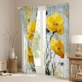 thumbnail image 3 of Homewish Watercolor Yellow Flower Blackout Curtains Set of 2 (52x84 Each), Marbling Abstract Ombre Window Curtains, Modern Fashion Curtains and Drapes, Black Out Curtains Room Decor, 3 of 6