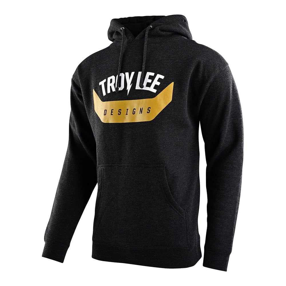 Troy Lee Designs Sweat à Capuche pour Hommes, Arc Noir Chiné, Petit