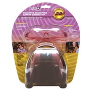 HOWARD LEIGHT WOMAN''S SHOOTING SAFETY COMBO EARMUFF/SHOOTING GLASSES 25 DB DUSTY ROSE EARMUFFS/DUSTY ROSE FRAME/CLEAR LEN