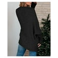 thumbnail image 3 of Womens Fuzzy Chunky Cardigan Batwing Sleeve Lightweight duster Sherpa Slouchy Open Sweater Coat, 3 of 6