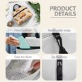 thumbnail image 5 of Pzuqiu Sleeping Cat Mushroom Insulated Lunch Tote Bag, Large Capacity Reusable Leakproof Lunch Cooler Bag with Adjustable Shoulder Strap for School Work Outdoor Picnic, 5 of 7