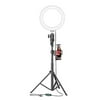 Bower 8” Selfie Ring Light Studio with Tripod Stand and Phone Holder – 8” LED Ring Light, 51” Extendable Tripod, 360º Tripod Ball Head, 3 White Modes, 10 Bright Levels, Wireless Remote