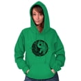 thumbnail image 4 of Floral Yin Yang Symbolic Spiritual Hoodie Sweatshirt Women Brisco Brands M, 4 of 6
