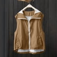 thumbnail image 6 of Women's Sleeveless Zip Up Hoodie Vest, Casual Sporty Jacket with Drawstring Hem and Mesh Lining, Solid Color Lightweight Outerwear for Running, Gym, and Summer Outdoor Activities, 6 of 7