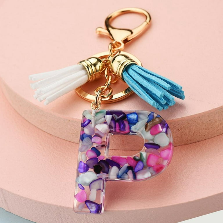 Suweibuke Cute Beige Key Chains for Women Girls, Initial Letter Keychains  with White Tassel, Charms for Key Handbags Backpacks (M) - Yahoo Shopping