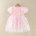 thumbnail image 2 of Vestido de princesa para niña, vestido de verano para niña, falda de malla para niña pequeña, manga corta para niña, 2 of 2