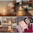 thumbnail image 4 of Candle Warmer Lamp with Timer & Dimmer, Candle Warmer Height Adjustable, Fits All Jar Scented Candles, Candle Lamp with 3 Bulbs, Charming Gift Box with Ribbon for Gifting, 4 of 5