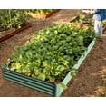 thumbnail image 7 of Domi Galvanized Raised Garden Bed ,Large Metal Planter Box for Growing Vegetables, Fruits, and Flowers Outdoors, Green, 8x4x1ft, 7 of 7