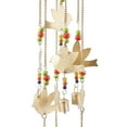 thumbnail image 5 of DecMode 35" Gold Metal Indoor Outdoor Bird Windchime with Glass Beads and Bells, 5 of 9