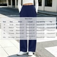 thumbnail image 3 of Ovbmpzd Straight-Leg Womans Yoga Pants Ladies Petite Navy Leggings Long Mid Waist Casual Leggings,S, 3 of 6