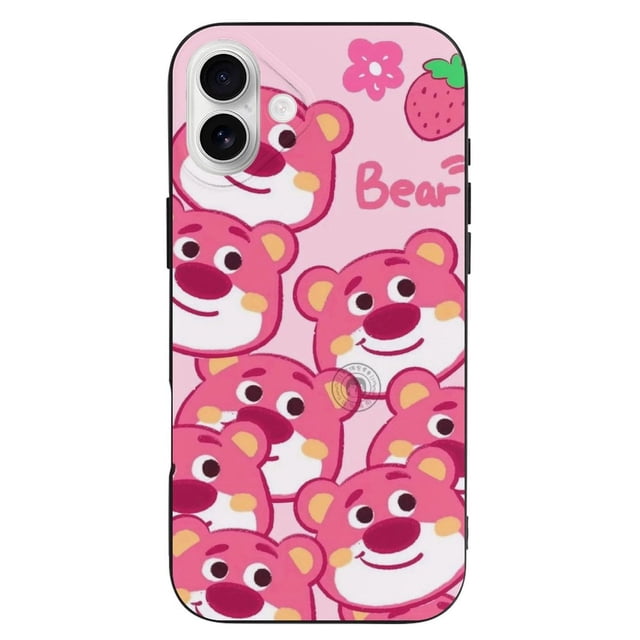 Funda Lotso de TPU para iPhone 16 Plus: ultrafina, a prueba de golpes, antiamarilleo, resistente a arañazos, compatible con carga inalámbrica, agarre mejorado, estilo negro.