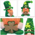 thumbnail image 6 of Classic St Patrick's Day Gnome Decorations,Green Irish Scandinavian Tomte Gnome Ornaments,Mr and Mrs Green Buffalo Check Plaid Handmake Plush Elf,Home Table Shelf Centerpiece Festival Decor, 6 of 7