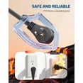 thumbnail image 3 of Cable de extensión DEWENWILS, enchufe plano giratorio de 360°, 3 pies 13 A, negro, 3 of 9