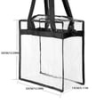 thumbnail image 2 of Bolso de hombro transparente Sonducket de PVC para mujer bandolera de playa Fitness con cremallera correa ajustable AP012237-00B, 2 of 6