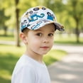 thumbnail image 4 of CYRBOKO Cotton, Soft Top Breathable Adjustable Cotton Baseball Hats for Kids Dark Blue Size 2-6 T, 4 of 5