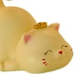 thumbnail image 4 of Cat Statue with Tray Sculpture Resin Multifunctional Cute Table Centerpiece Cat Sculpture Key Holder Art Figurine for Party Living Room Cafe Yellow, 4 of 9