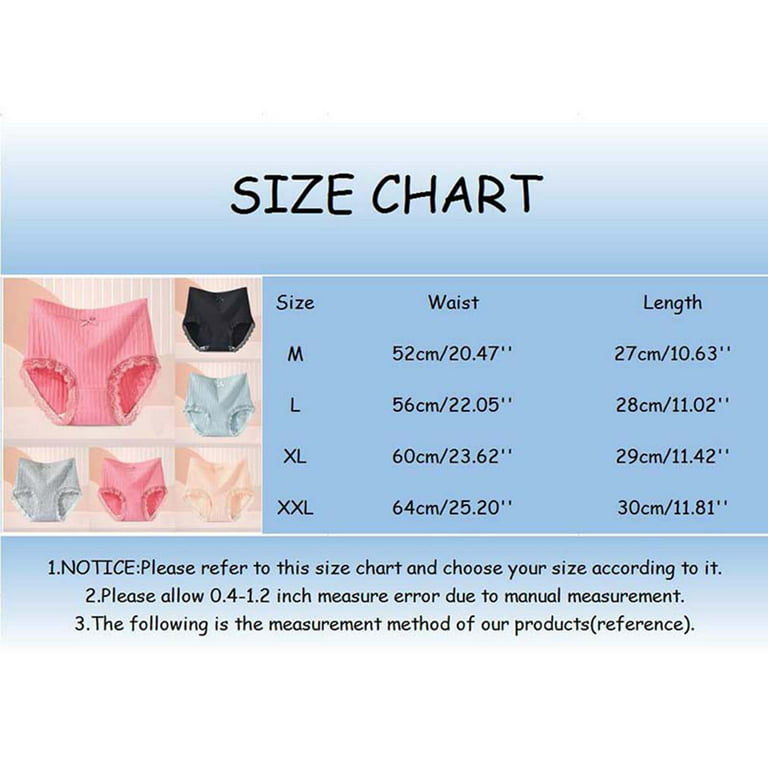 Size Charts  Fancy Panties