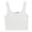 White, variant on Aayomet Plus Size Tops for Women Crop Tank Shirts Vest Women Sleeveless Solid Tops Pullover Women's Blouse,White L