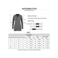 thumbnail image 4 of Gvmfive Women's Asymmetrical Neck Front Zipper Solid Long Sleeve Casual Tunic Tops, 4 of 4