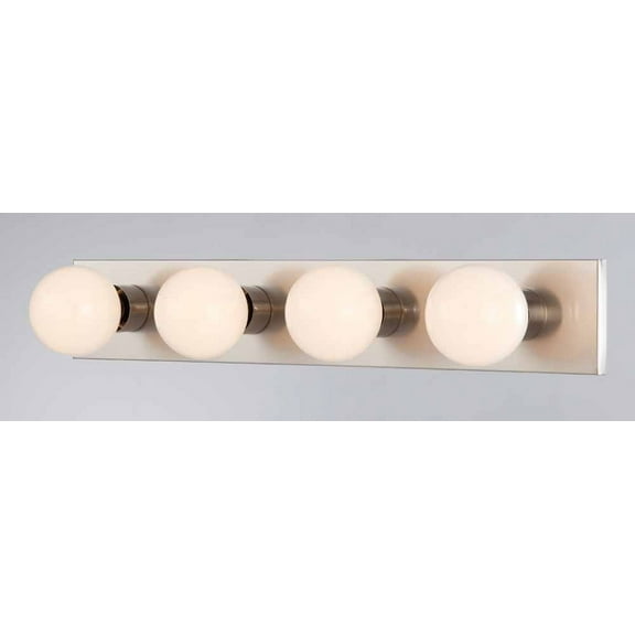 Volume Lighting 4-Light Brushed Nickel Bath and Vanity Light - New