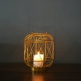 thumbnail image 4 of PEACNNG Cage Candle Lantern Holder for Pillar Decorative Wedding Centerpiece Home Room Fireplace Mantle Decorations Gold Outdoor Crafts Decorative, 4 of 5