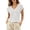A-White1271, variant on XIAONU Deep V-Neck Rolled- T-Shirt for Women Casual Everyday Relaxed-Fit Basic Tee