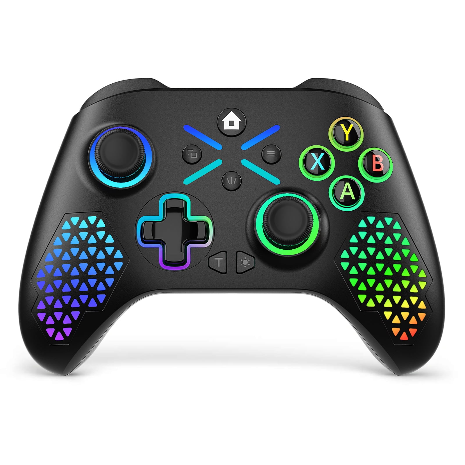 EXtremeRate Multi-Colors Luminated D-pad Thumbsticks Start Back Sync ...