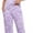 Purple, variant on Women’s Pajama Sets 2 Piece Pj Short Sleeve Top and Capri Pants Soft Comfy Lounge Sets Casual Loose Loungewear Sleepwear with Pockets for Spring Summer Fall (Available in Plus Size)