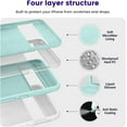 thumbnail image 3 of Designed for Pixel 8 Pro Case, [Military-Grade Drop Protection][Anti-Scratch Microfiber Lining] Silicone Slim Thin Shockproof Phone Case for Google Pixel 8 Pro 6.7 inch (Mint Green), 3 of 6