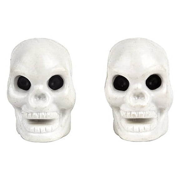 TRICKTOPZ VALVE CAPS TRIKTOPZ SKULL ONLY WHT 1pr/PK