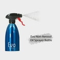 thumbnail image 5 of Evo 18/8 Stainless Steel Oil Sprayer, Non-Aerosol For Olive Oil, Cooking Oils And Vinegars, Blue, 16-Ounce Capacity, For Grilling, Roasting, Air Frying, Baking And Salad Prep, 5 of 8