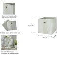 Mainstays Collapsible Fabric Cube Storage Bin (10.5" x 10.5"), Grey