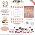 thumbnail image 3 of 93rd Birthday Decoration Rose Gold, 93 Party Supplies Decoration, 93rd Sash, 93 Cake Topper, 93rd Photo Props, confetti Balloons, Curtain, 3 of 4