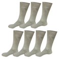 thumbnail image 1 of 7 pairs Mens Breathable Comfortable Cotton Soft Fashion Casual Classic Crew Business Dress Socks Over the Calf Size 9-11 10-13, 1 of 5