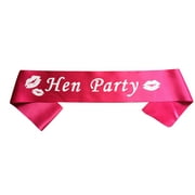 Unik Occasions Bachelorette Party "Hen Party" Sash - Hot Pink