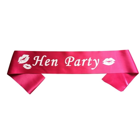 Unik Occasions Bachelorette Party "Hen Party" Sash - Hot Pink