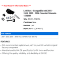 thumbnail image 2 of Left Horn - Compatible with 2001 - 2003, 2005 - 2006 Chevy Silverado 1500 HD 2002, 2 of 2