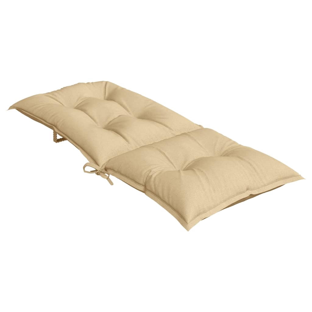 vidaXL Highback Chair Cushions Outdoor Seat Pad Garden Patio Furniture Fabric